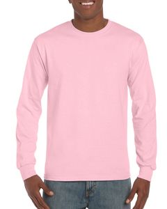 Gildan GI2400 - Men's Long Sleeve 100% Cotton T-Shirt Light Pink