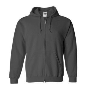 Gildan sweatshirt with zipper for men black