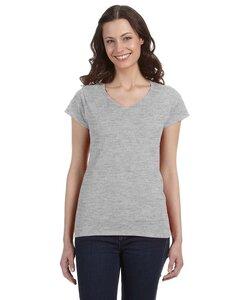 Gildan 64V00L - Ladies' Softstyle V-Neck T-Shirt Sport Grey