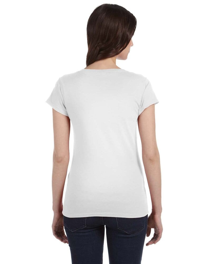 Gildan G64VL - Softstyle® Ladies 4.5 oz. Junior Fit V-Neck T-Shirt