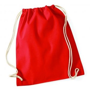 Westford Mill W110 - Cotton Gymsac Bright Red