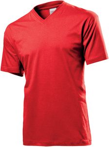 Stedman ST2300 - Classic V-Neck T-Shirt 155gm Scarlet Red