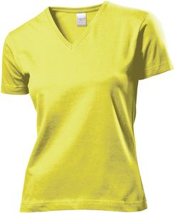 Stedman ST2700 - Classic Ladies V-Neck T-Shirt 155gm Yellow