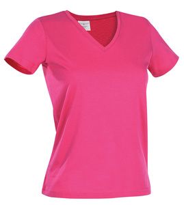 Stedman ST2700 - Classic Ladies V-Neck T-Shirt 155gm Sweet Pink