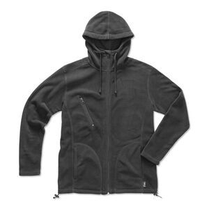 Stedman ST5080 - Outdoor Hooded Fleece Jacket Mens Grey Steel