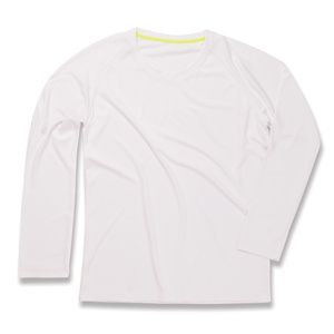 Stedman ST8420 - Sports 140 Long Sleeve T-Shirt Mens White