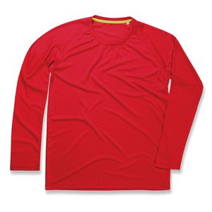 Stedman ST8420 - Sports 140 Long Sleeve T-Shirt Mens Crimson Red