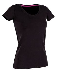 Stedman ST9710 - Claire V-Neck Ladies T-Shirt Black Opal
