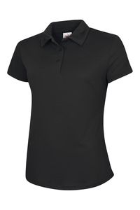 Radsow by Uneek UC126 - Ladies Ultra Cool Poloshirt Black