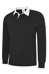 Radsow by Uneek UC402 - Classic Rugby Shirt Black