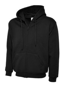 Radsow by Uneek UC504 - Adults Classic Full Zip Hooded Sweatshirt Black