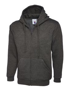 Radsow by Uneek UC504 - Adults Classic Full Zip Hooded Sweatshirt Charcoal