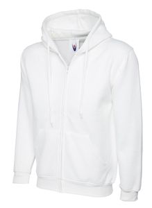 Radsow by Uneek UC504 - Adults Classic Full Zip Hooded Sweatshirt White