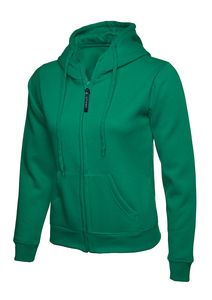 Radsow by Uneek UC505 - Ladies Classic Full Zip Hooded Sweatshirt Kelly Green