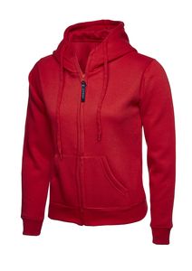 Radsow by Uneek UC505 - Ladies Classic Full Zip Hooded Sweatshirt Red