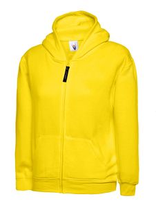 Radsow by Uneek UC506 - Childrens Classic Full Zip Hooded Sweatshirt Yellow