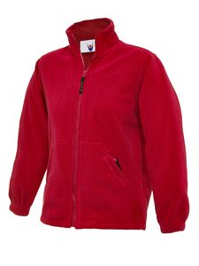 Radsow by Uneek UC603 - Childrens Full Zip Micro Fleece Jacket Red