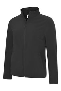 Radsow by Uneek UC613 - Ladies Classic Full Zip Soft Shell Jacket Black