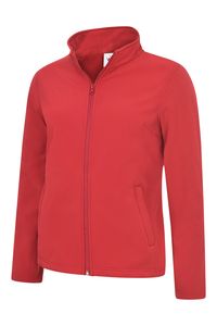 Radsow by Uneek UC613 - Ladies Classic Full Zip Soft Shell Jacket Red