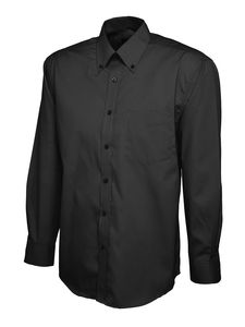 Radsow by Uneek UC701 - Mens Pinpoint Oxford Full Sleeve Shirt Black