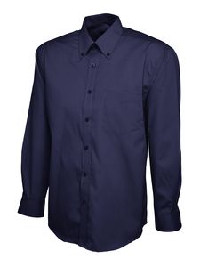 Radsow by Uneek UC701 - Mens Pinpoint Oxford Full Sleeve Shirt Navy