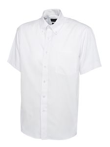 Radsow by Uneek UC702 - Mens Pinpoint Oxford Half Sleeve Shirt White