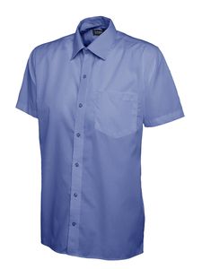 Radsow by Uneek UC710 - Mens Poplin Half Sleeve Shirt Mid Blue