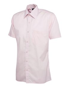 Radsow by Uneek UC710 - Mens Poplin Half Sleeve Shirt Pink