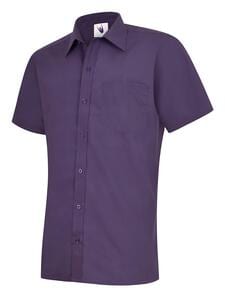 Radsow by Uneek UC710 - Mens Poplin Half Sleeve Shirt Purple