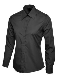 Radsow by Uneek UC711 - Ladies Poplin Full Sleeve Shirt Black