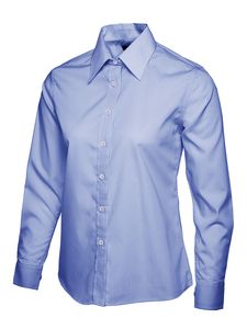 Radsow by Uneek UC711 - Ladies Poplin Full Sleeve Shirt Mid Blue