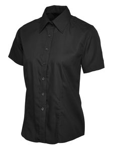 Radsow by Uneek UC712 - Ladies Poplin Half Sleeve Shirt Black