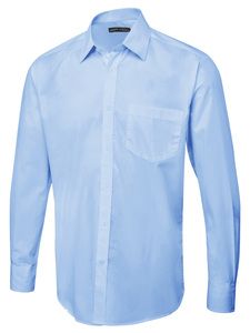 Radsow by Uneek UC713 - Men's Long Sleeve Poplin Shirt Light Blue