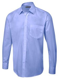 Radsow by Uneek UC713 - Men's Long Sleeve Poplin Shirt Mid Blue