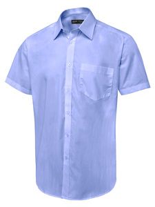 Radsow by Uneek UC714 - Men's Short Sleeve Poplin Shirt Mid Blue