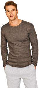 Absolute Apparel AA502 - Thermal Long Sleeve T Charcoal