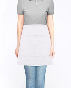 Absolute Apparel AA76 - Waist Apron With Pocket White