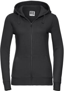 Russell R266F - Authentic Zip Hood Ladies Black