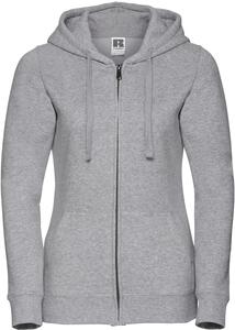 Russell R266F - Authentic Zip Hood Ladies Light Oxford