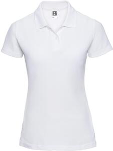 Russell R539F - Classic PolyCotton Ladies Polo 215gm White