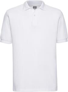 Russell R599M - Hardwearing Polycotton Polo Mens White