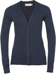 Russell Collection R715F - Knitted V-Neck Cardigan Ladies