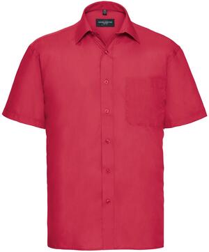 Russell Collection R935M - Mens Poplin Shirts Short Sleeve 110gm