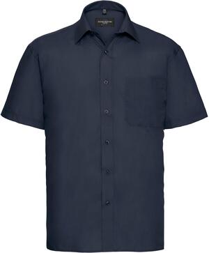 Russell Collection R935M - Mens Poplin Shirts Short Sleeve 110gm