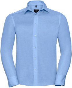 Russell Collection R958M - Tailored Ultimate Non Iron Long Sleeve Shirt Mens Bright Sky