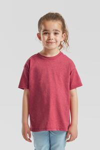 Fruit Of The Loom F61033 - Valueweight T-Shirt Kids Vintage Heather Red