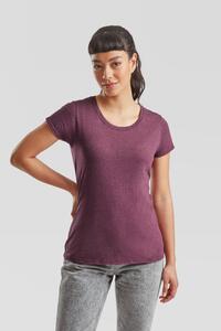 Fruit Of The Loom F61372 - LadyFit Valueweight T-Shirt Heather Burgundy