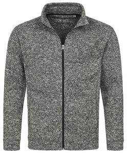 Stedman ST5850 - Men Active Knit Fleece Jacket Dk Grey Melange