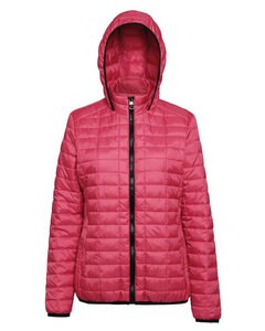 2786 TS23F - LADIES HONEYCOMB HOODED JACKET Red