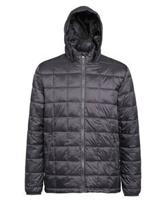 2786 TS025 - BOX QUILT HOODED JACKET Steel